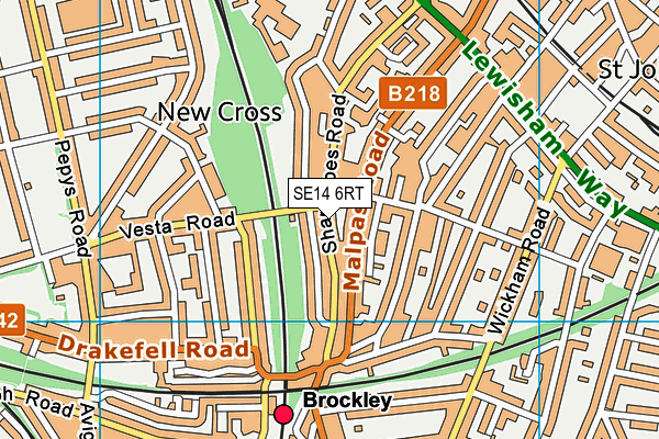 Map of INSPIRED IN BROCKLEY LTD at district scale