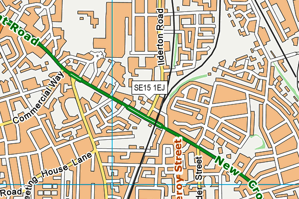 SE15 1EJ map - OS VectorMap District (Ordnance Survey)