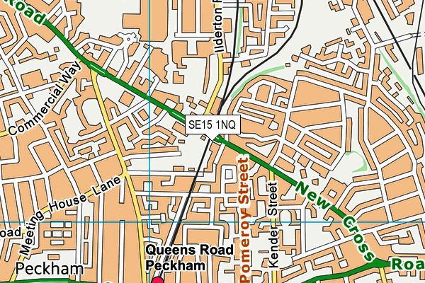 SE15 1NQ map - OS VectorMap District (Ordnance Survey)