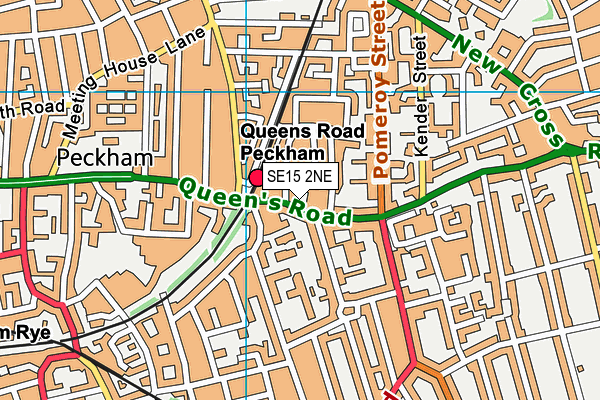 SE15 2NE map - OS VectorMap District (Ordnance Survey)