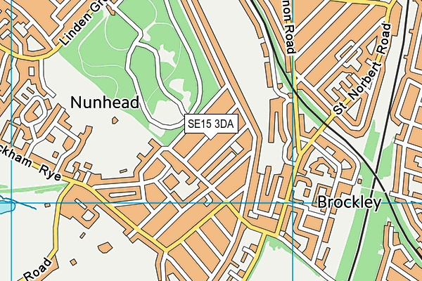 SE15 3DA map - OS VectorMap District (Ordnance Survey)