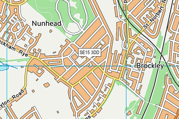 Ivydale Primary School (Inverton Building) map (SE15 3DD) - OS VectorMap District (Ordnance Survey)