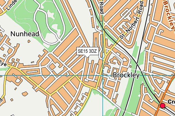 SE15 3DZ map - OS VectorMap District (Ordnance Survey)