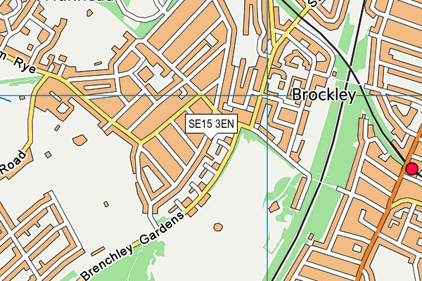 SE15 3EN map - OS VectorMap District (Ordnance Survey)