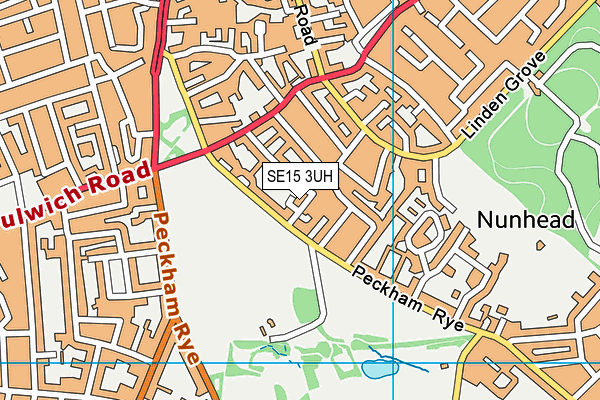 SE15 3UH map - OS VectorMap District (Ordnance Survey)