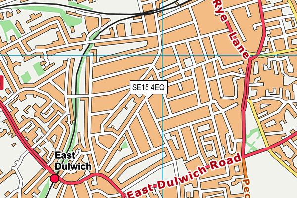 SE15 4EQ map - OS VectorMap District (Ordnance Survey)