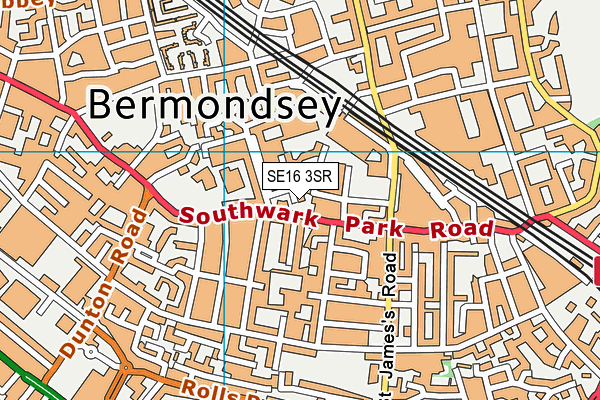 SE16 3SR map - OS VectorMap District (Ordnance Survey)