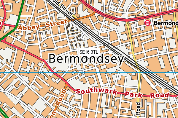 SE16 3TL map - OS VectorMap District (Ordnance Survey)