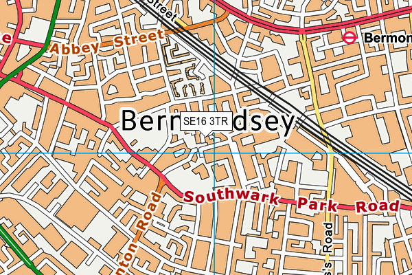 SE16 3TR map - OS VectorMap District (Ordnance Survey)
