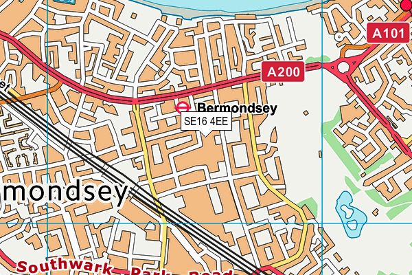 The Charter School Bermondsey map (SE16 4EE) - OS VectorMap District (Ordnance Survey)
