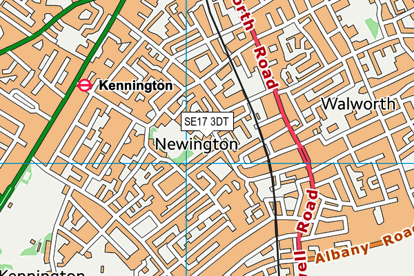 St Paul's Church of England Primary School map (SE17 3DT) - OS VectorMap District (Ordnance Survey)