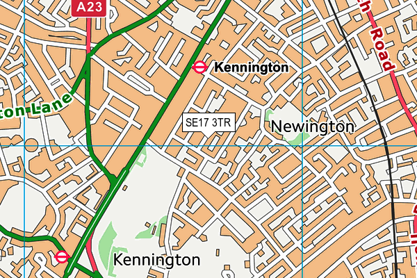 Keyworth Primary School map (SE17 3TR) - OS VectorMap District (Ordnance Survey)