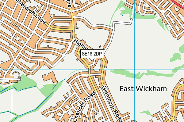 SE18 2DP map - OS VectorMap District (Ordnance Survey)