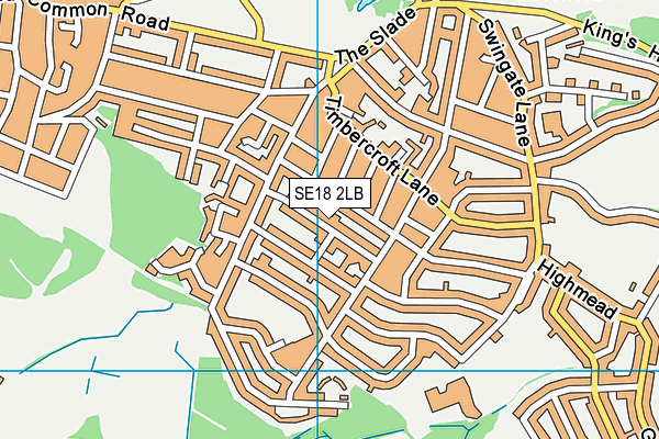 SE18 2LB map - OS VectorMap District (Ordnance Survey)