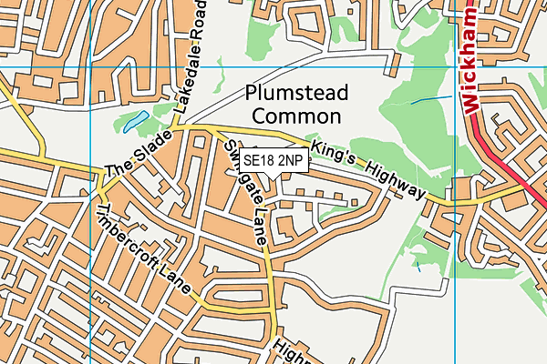 Rockliffe Manor Primary School map (SE18 2NP) - OS VectorMap District (Ordnance Survey)