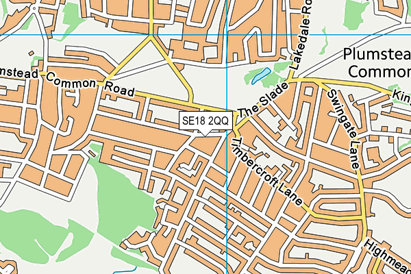 SE18 2QQ map - OS VectorMap District (Ordnance Survey)