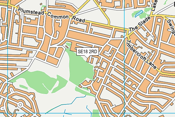 SE18 2RD map - OS VectorMap District (Ordnance Survey)