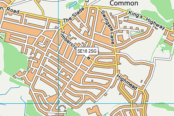 SE18 2SG map - OS VectorMap District (Ordnance Survey)