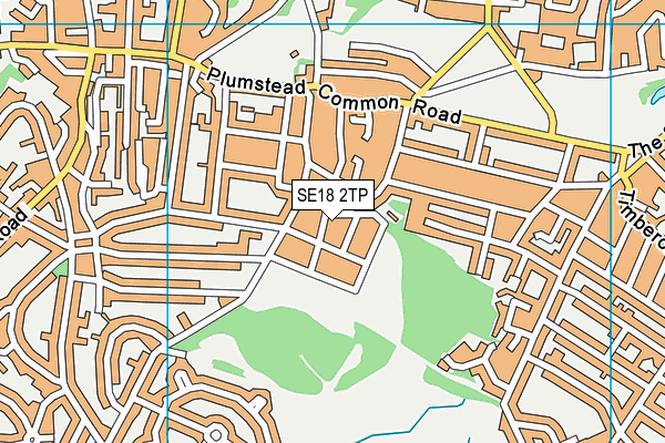 SE18 2TP map - OS VectorMap District (Ordnance Survey)
