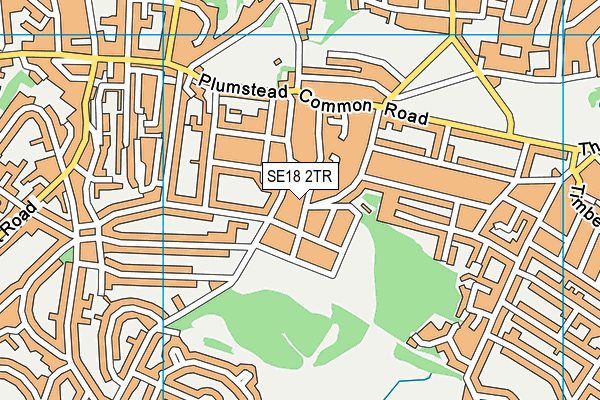 SE18 2TR map - OS VectorMap District (Ordnance Survey)