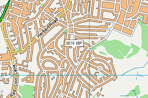 SE18 3BP map - OS VectorMap District (Ordnance Survey)