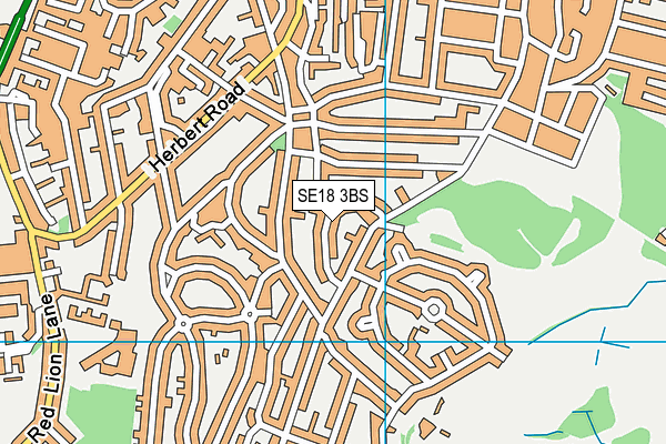SE18 3BS map - OS VectorMap District (Ordnance Survey)