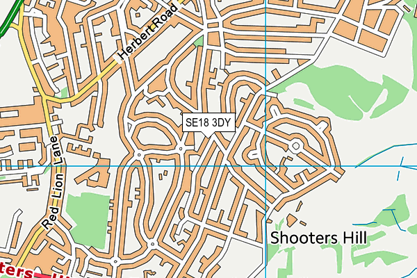 SE18 3DY map - OS VectorMap District (Ordnance Survey)