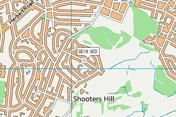 SE18 3ED map - OS VectorMap District (Ordnance Survey)