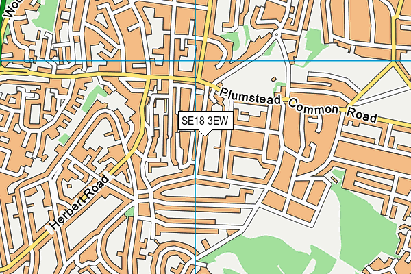 SE18 3EW map - OS VectorMap District (Ordnance Survey)