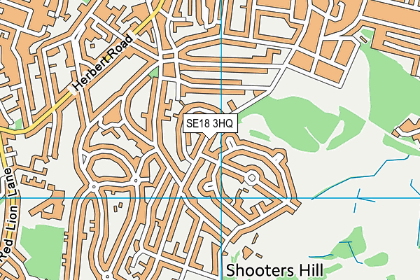 Shrewsbury Park (Closed) map (SE18 3HQ) - OS VectorMap District (Ordnance Survey)