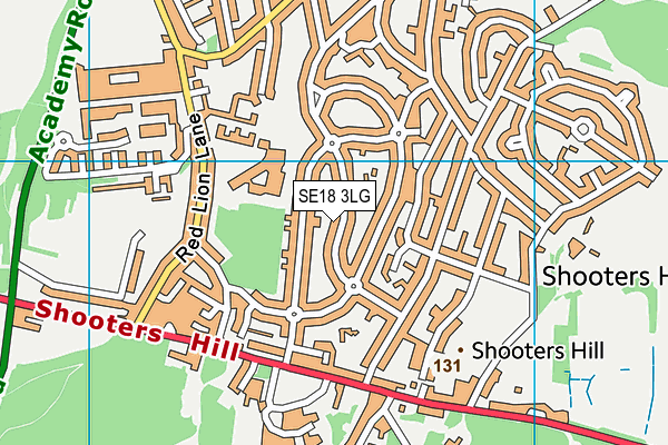 SE18 3LG map - OS VectorMap District (Ordnance Survey)