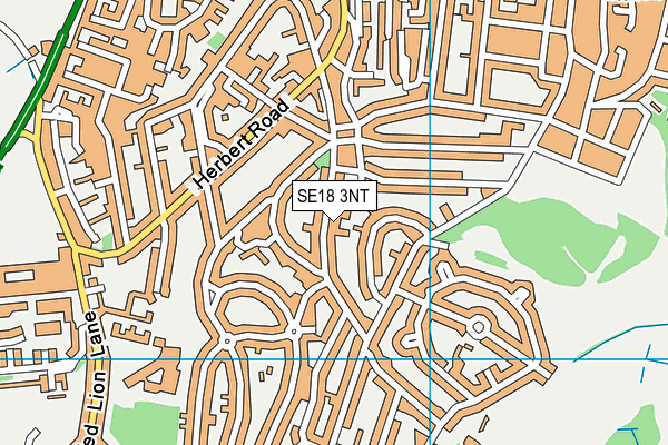 SE18 3NT map - OS VectorMap District (Ordnance Survey)
