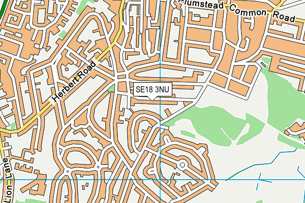 SE18 3NU map - OS VectorMap District (Ordnance Survey)