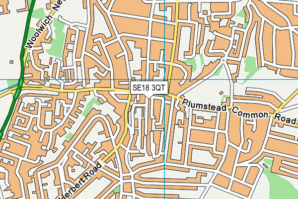 SE18 3QT map - OS VectorMap District (Ordnance Survey)