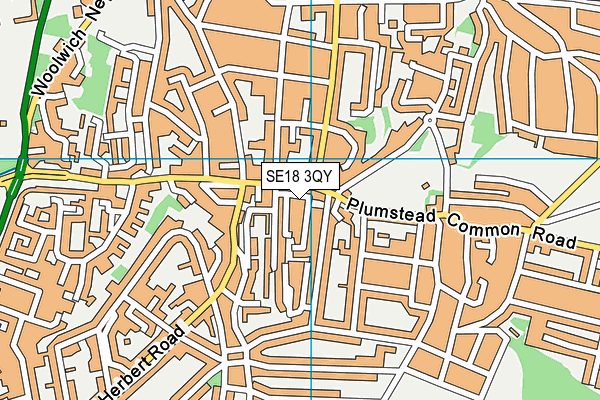 SE18 3QY map - OS VectorMap District (Ordnance Survey)