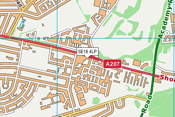 SE18 4LP map - OS VectorMap District (Ordnance Survey)