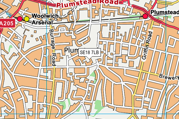 Glyndon Community Centre map (SE18 7LB) - OS VectorMap District (Ordnance Survey)