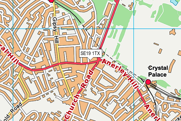 Map of TRACEY WOODWARD ASSOCIATES LTD at district scale