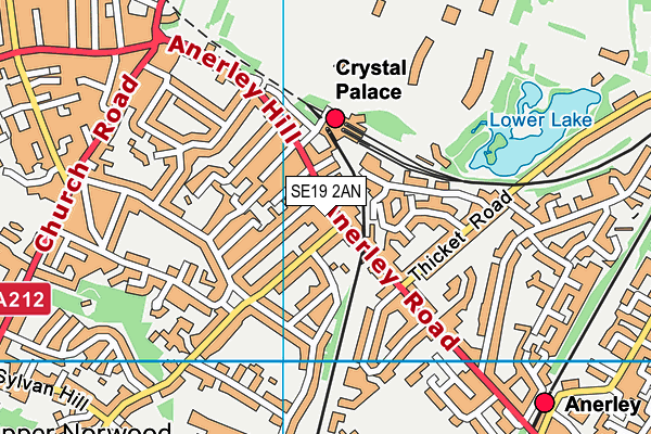 Map of CC ANERLEY LTD at district scale