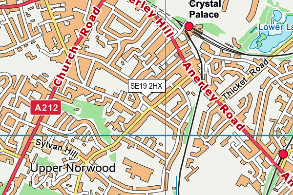 Map of 93 BELVEDERE ROAD LIMITED at district scale