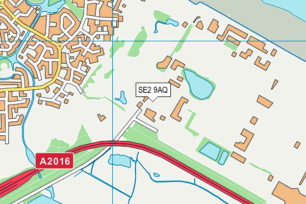 SE2 9AQ map - OS VectorMap District (Ordnance Survey)
