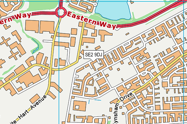 SE2 9DJ map - OS VectorMap District (Ordnance Survey)