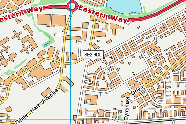 SE2 9DL map - OS VectorMap District (Ordnance Survey)