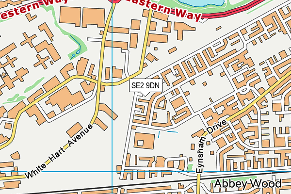 SE2 9DN map - OS VectorMap District (Ordnance Survey)