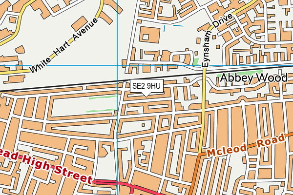 SE2 9HU map - OS VectorMap District (Ordnance Survey)