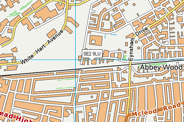 SE2 9LU map - OS VectorMap District (Ordnance Survey)