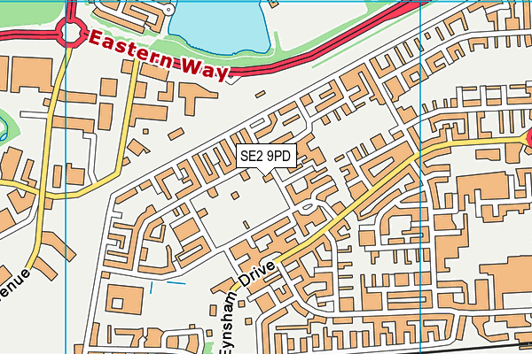 De Lucy Primary School map (SE2 9PD) - OS VectorMap District (Ordnance Survey)