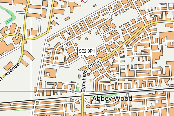 SE2 9PH map - OS VectorMap District (Ordnance Survey)