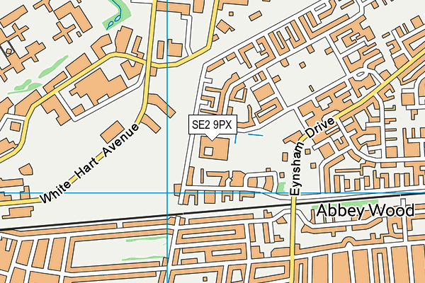 St Paul's Academy map (SE2 9PX) - OS VectorMap District (Ordnance Survey)
