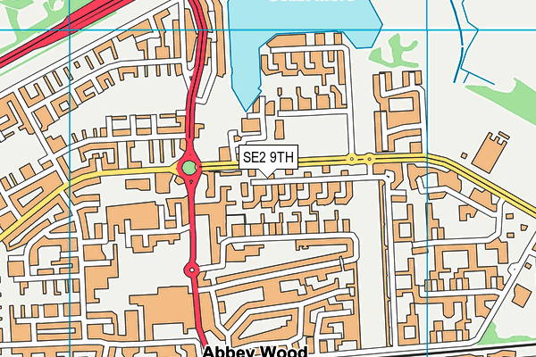 SE2 9TH map - OS VectorMap District (Ordnance Survey)